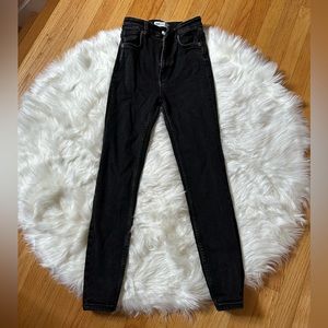 zara black skinny jeans